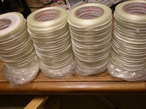 6 rools of Cantech Clear Strapping Filament reinforced Tape 9mm X 55mm