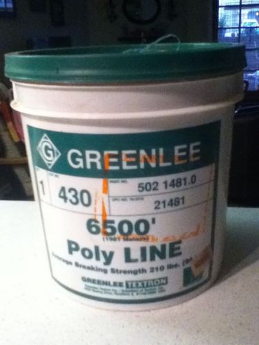 Greenlee 6500&#039; Poly Line Telephony Jet Line