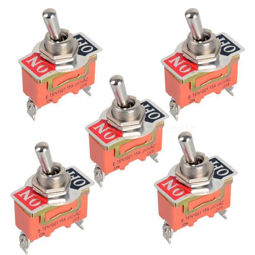 5pcs 12v heavy duty toggle flick switch on/off car dash light metal spst fhcg for sale