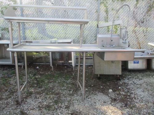Cdt-36-rx elkay 36&#034; right clean dish table w/ 7&#039; left load/soiled dish table set for sale