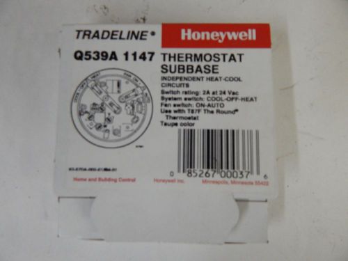 HONEYWELL TRADELINE THERMOSTAT SUBBASE Q539A1147