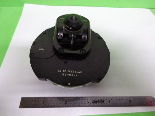Microscope leitz magnification filter changer condenser optics as is bin#11-e-11 for sale