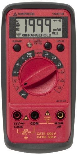 Amprobe 15XP-B Compact Digital Multimeter with Non-Contact Voltage Indicator and