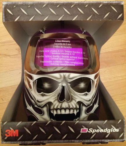 3m speedglas 100 raging skull welding helmet w/ 100v filter - nib for sale