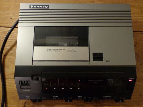 Sanyo trc-9010 memo-scriber standard cassette transcribing machine for sale
