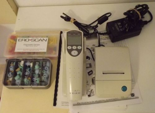Maico Eroscan with Printer, Manual and Disposable Ear Tips