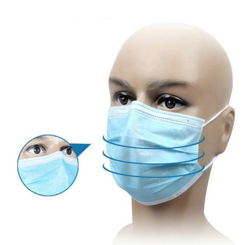 50Pcs Disposable Medical Dustproof Surgical Face Mouth Masks Ear Loop New GD