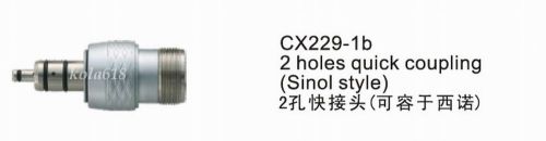 1 PC New COXO Dental 2 Hole Quick Coupling CX229-1b Compatible with Sinol kla