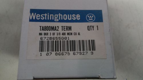 WESTINGHOUSE TA800MA2 NEW IN BOX TERMINAL LUG MA BRKR 3/ 3/0-400 SEE PICS #A93