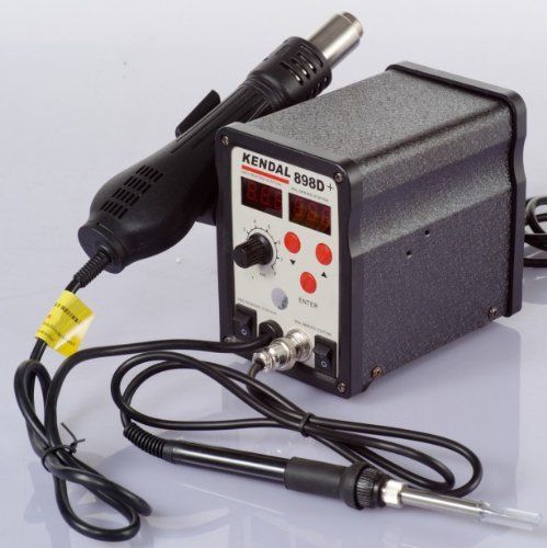 Kendal 2 In 1 Smart Hot Air Rework Soldering Iron Station 898D+