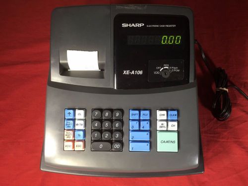 Sharp XE-A106 Electronic Cash Register NEEDS KEY
