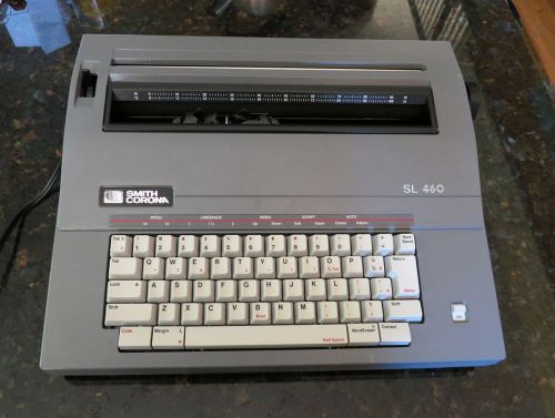 Smith Corona Electronic Portable Typewriter SL 460 With Cover