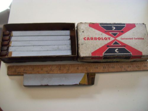 6 Carbaloy NOS 8&#034; Cemented Carbides Cutting Tools AL-55 883  Metal Lathe Boxed