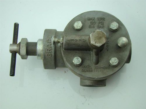 Graco Runaway Valve 224-040  Series 196B Max Wpr 120 Psi   8.4 Bar