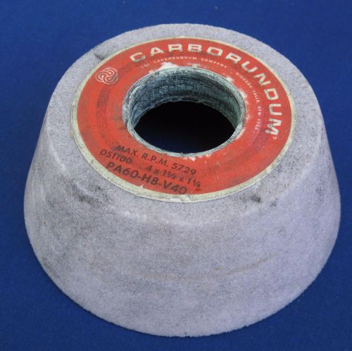 Carborundum PA60-H8-V40 Pink Cup Grinding Wheel - 4&#034; Dia., 1 1/4&#034; Hole
