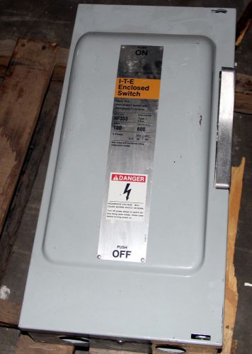 Siemens 100 Amp Safety Switch, NF353, 600 VAC, Type 1 Enclosure