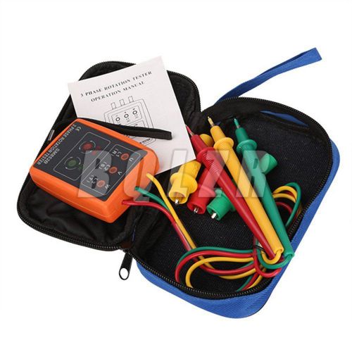 BQLZR Phase Indicator Tester Detector with LED &amp; buzzer Multi-color