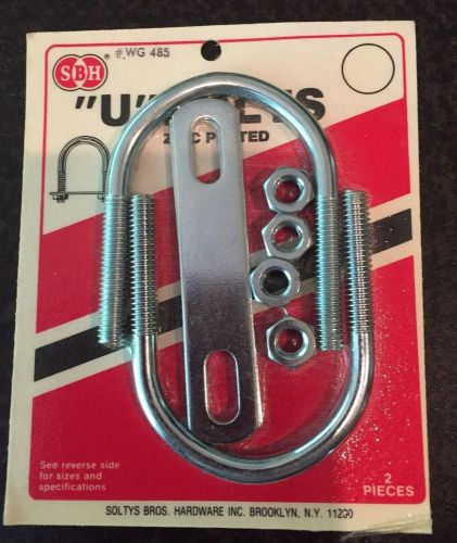 SBH &#039;U&#039; BOLTS 5/16&#034; X 3&#034; X 2-1/2&#034;- 2 IN PACKAGE - NEW