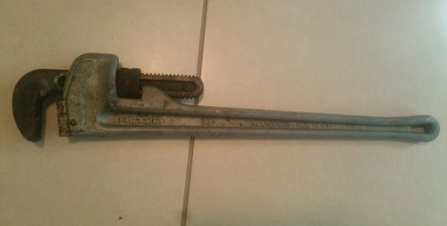 Ridgid Pipe Wrench Straight 24&#034; Aluminum 824