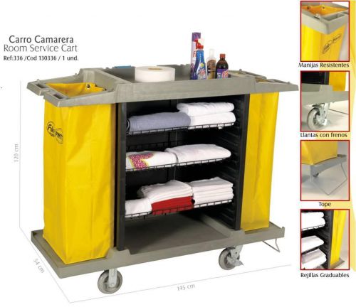 FULLER PINTO ROOM SERVICE CLEANING CART