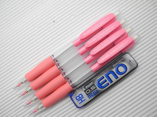 4 pcs  pink pilot h-185 0.5mm mechanical pencil free pencil leads for sale