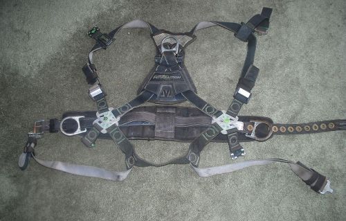 Miller rdt-qc-dp/ubk revolution fall safety harness with dualtech webbing w/ lan for sale