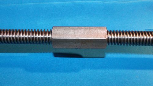 5/8-8 acme coupling nuts steel 7/8 hex x 2.125 long right hand for sale
