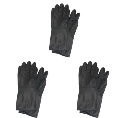 Trimaco 3 Pack Black Rubber Reusable Gloves Extra Large Painter Safety Tool