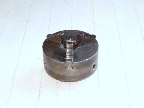 6&#034;  3-JAW LATHE CHUCK, 1-1/2&#034;-8 TPI., MADE BY SWEETLAND CHUCK, NEW HAVEN, CT