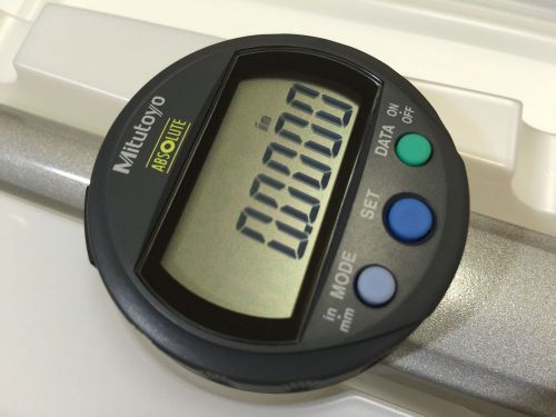 Mitutoyo ABSOLUTE LCD Digimatic Indicator 543-496B, 2 in Range, Flat Back