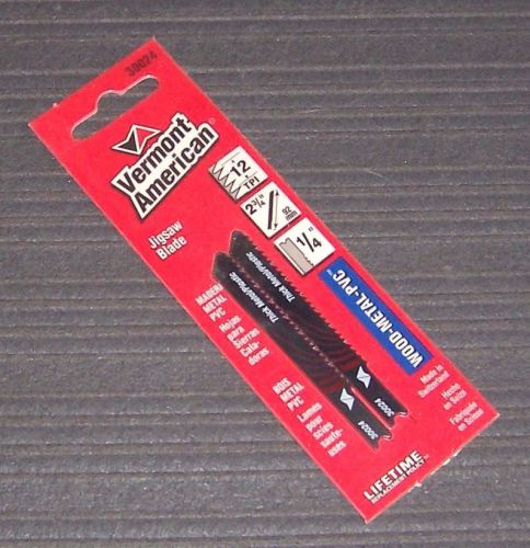 2pk vermont american 30024 2-3/4&#034; 12-tpi jig saw bld for sale