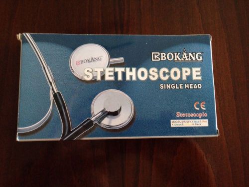 Bokang nurses and doctors new single head stethoscope black/red/blue for sale