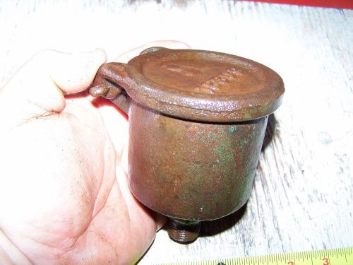 Old CASE Steam Prairie Tractor Cast Iron Oil Cup Pot Hit Miss Gas Engine Magneto