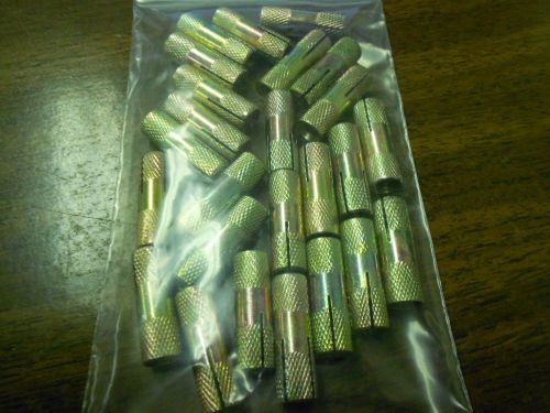 Lot of 25 concrete expansion anchors 1/4-20 thread for sale