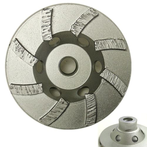 4” Premium Turbo Diamond Cup Wheel for Concrete 8 Seg 5/8”-11 Threads 30/40 Grit