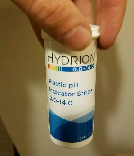 MICRO ESSENTIAL LAB PH INDICATOR STRIPS HYDRION 0 -14 VIAL OF 100 9800 NEW