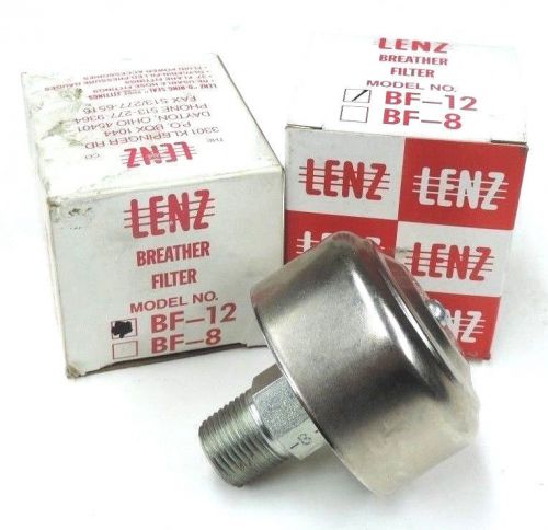 LOT OF 2 NIB LENZ BF-12 BREATHER FILTERS BF12
