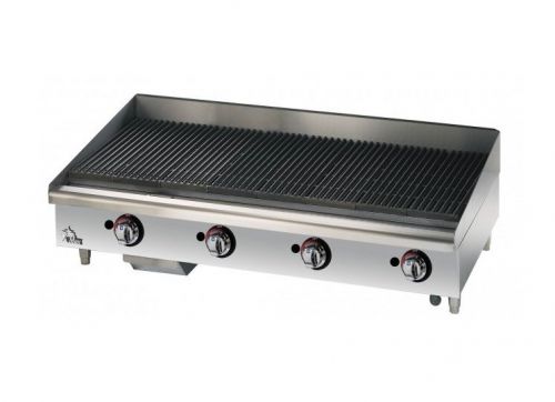 Star Manufacturing 6048CBF, 48-Inch Star-Max Countertop Lavarock Gas Charbroiler