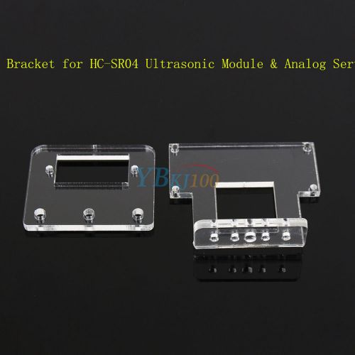 Bracket With Screws for HC-SR04 Ultrasonic Module and Analog Servo
