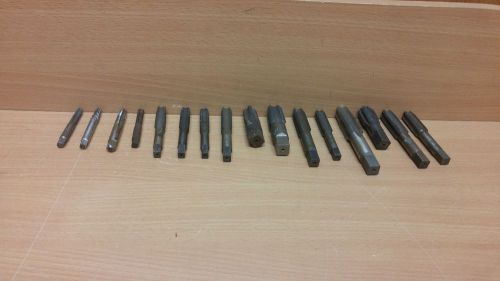 Assorted 16 Pc. Machinist Metalworking Thread Tap Drill Bit Lot Wells Threadwell