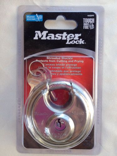 NEW Master Lock 40DPF Stainless Steel Discus Lock