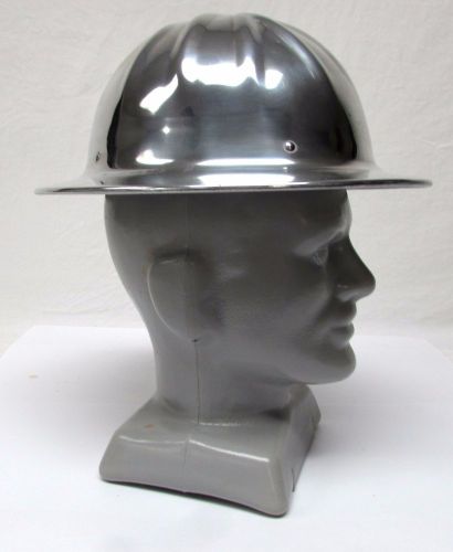 Mcdonald t hat-standard polished aluminum hard hat with liner for sale