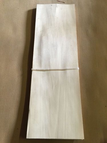 Wood Veneer Holly 6x21 20Pcs Total Raw Veneer  &#034;EXOTIC&#034; HO2 6-14-16