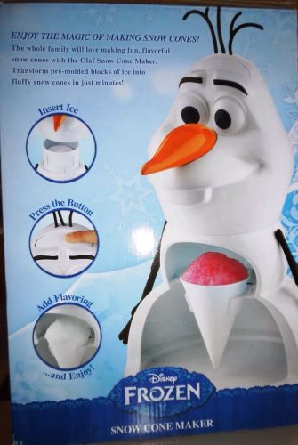 Kids Snow Cone Maker Disney Olaf Snowman Electric Machine Summer Fun Party Drink
