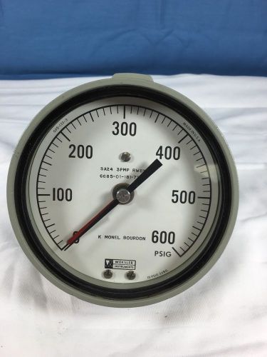 Weksler 4.5&#034; 0-600 mil-spec gauge for sale