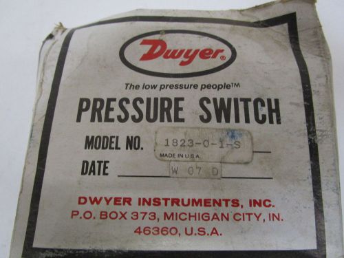 DWYER PRESSURE SWITCH 1823-0-1-S *NEW IN BOX*