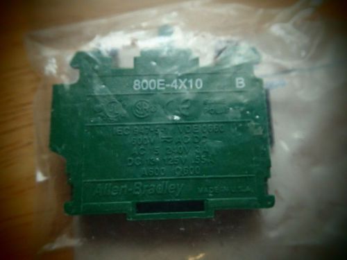 NEW OEM Rockwell Allen Bradley switch contact cartridge block 800E4X10 Obsolete