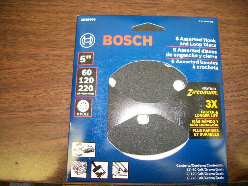 Bosch zrb000 zirconium 5&#034; asst. sanding disc pack for sale