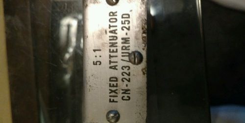 5:1 fixed attenuator AN/URM-25D RF Signal Generator NR