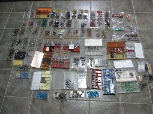 MASSIVE LOT of Electrical Diodes Capacitors Transistors Integrated Circuits NOS